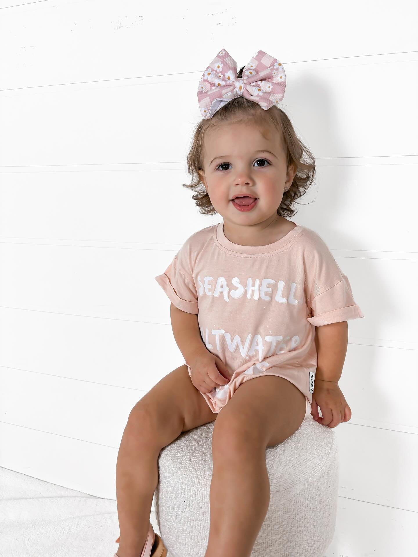 Seashells Sunshine Saltwater Bamboo Bubble Romper