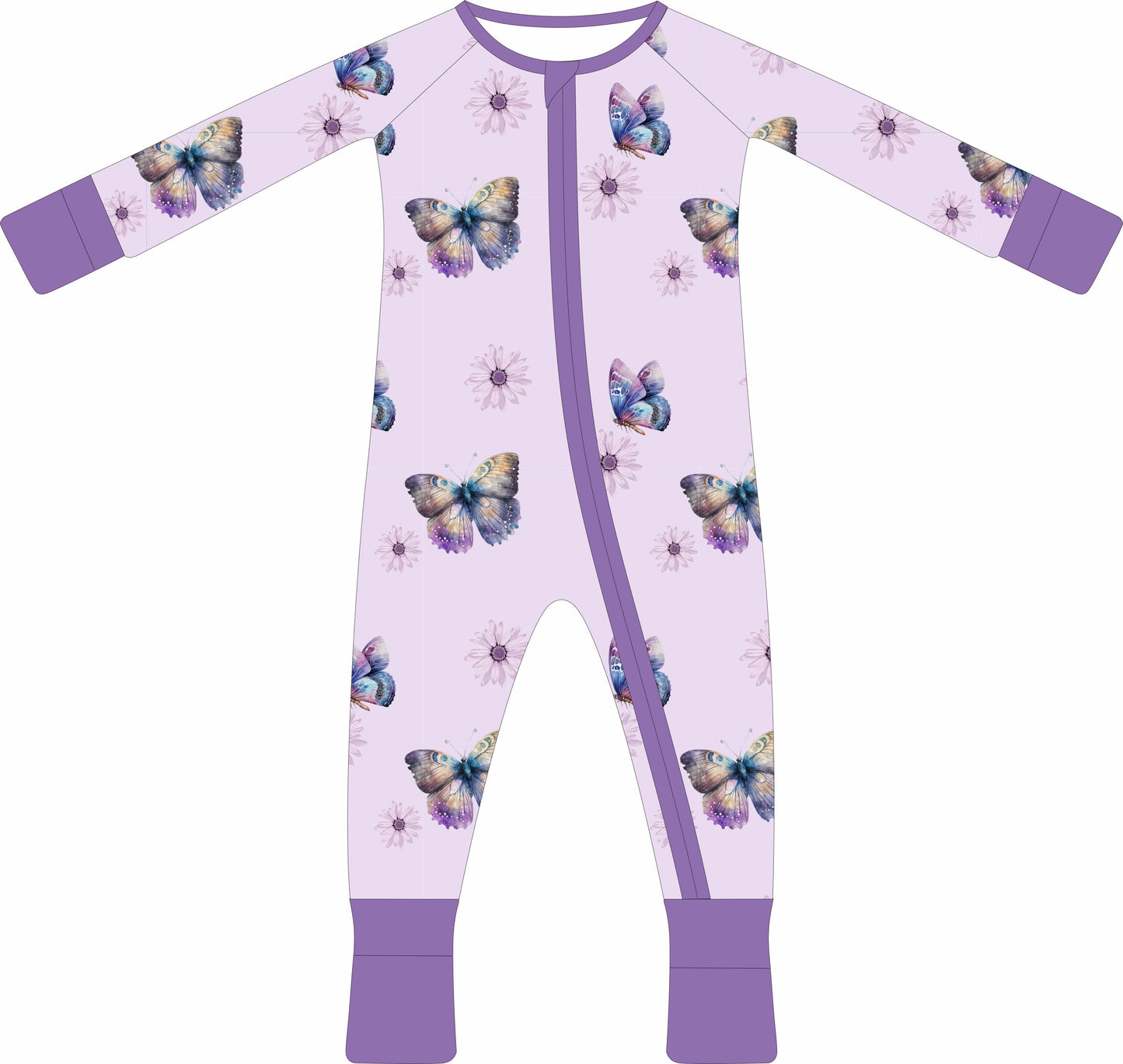 Enchanted - Baby Bamboo Zip Pajama